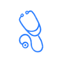 Stethoscope. Illustration.