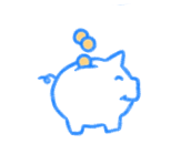 Piggy bank illustration.