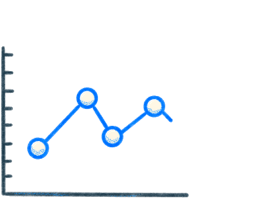 A line graph. Illustration.