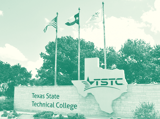Image of texas state technical college campus entrance signage